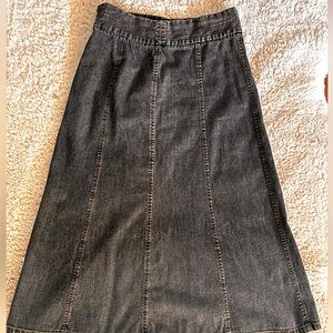 Vintage J. Crew Long Denim Skirt